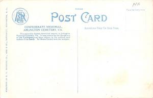 Civil War Post Card Old Vintage Antique Postcard Confederate Memorial, Arling...
