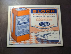 Mint France Advertisement Postcard Bloch Tapioca Starch Diet Flours