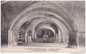 Basilique Abbatiale, La Crypte, Vue d'Ensemble, Saint-Gilles-du-Gard (Gard), ...