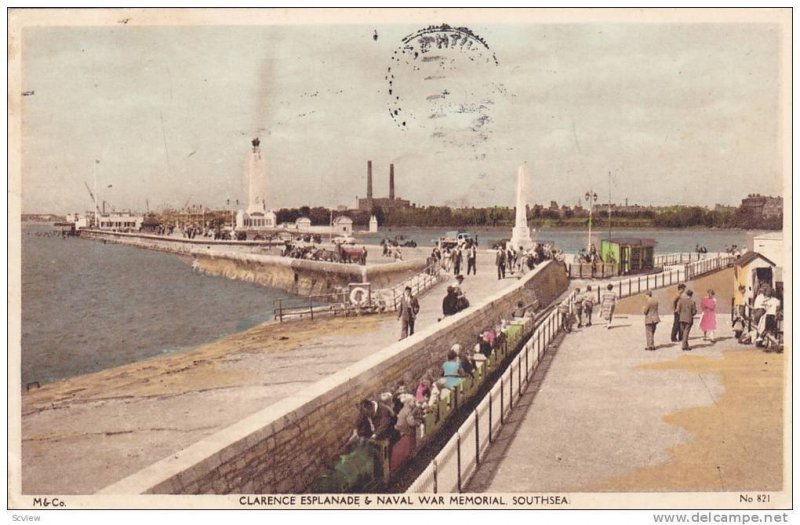 Clarence Esplanade & Naval War Memorial, Southsea, Hampshire, England, United...