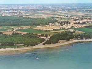 Vintage Postcard Aerial View Saint Vincent Sur Jard Vendee 1985