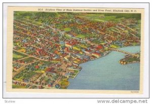 Airplane View of Main Business section and River Front, Elizabeth City, North...