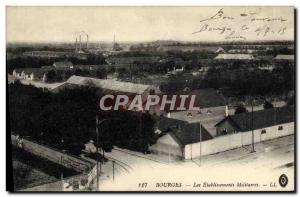 Postcard Bourges Old Army Military institutions