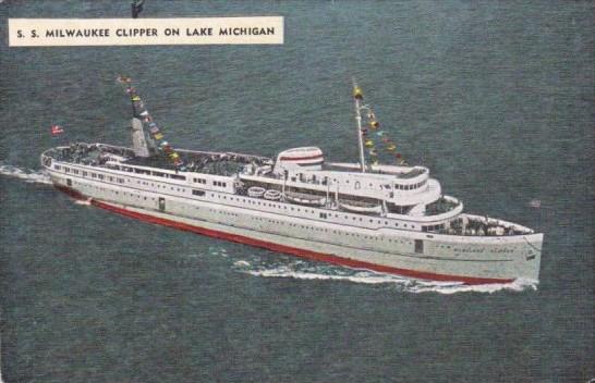 S S Milwaukee Clipper On Lake Michigan