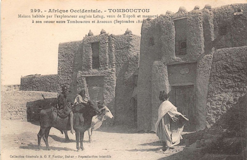 uk42014 tomboucton afrique mali  tombouct english exploited house Timbuktu