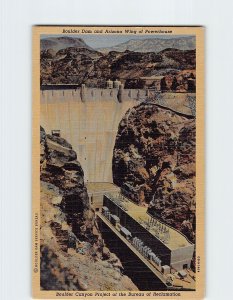 Postcard Boulder Dam and Arizona Wing of Powerhouse, Arizona