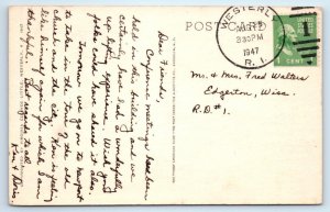 WESTERLY, Rhode Island RI ~ WARD SENIOR HIGH SCHOOL Washington County  Postcard