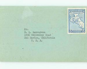 1957 vintage QSL HAM RADIO CARD San Jose COSTA RICA t1847