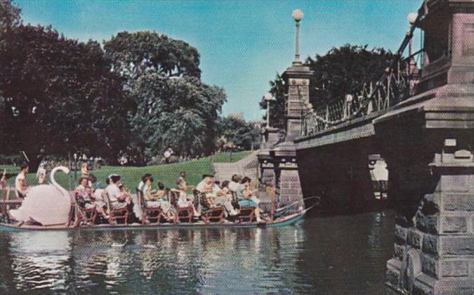 Massachusetts Boston Swan Boats In Public Gardens