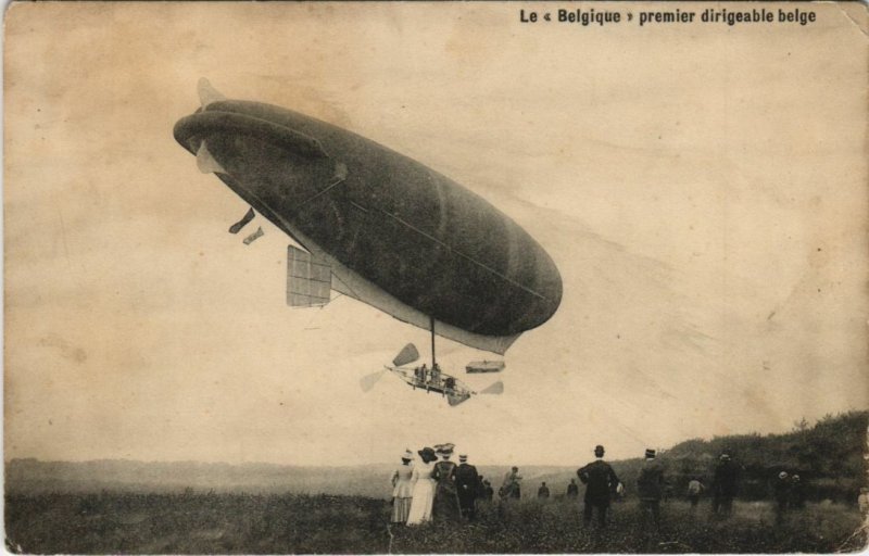 PC BELGIUM DIRIGEABLE BELGIQUE ZEPPELIN AVIATION (A22556)