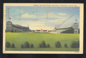 LINCOLN NEBRASKA CORNHUSKERS UNIVERSITY FOOTBALL STADIUM 1942 VIN5TGAE POSTCARD