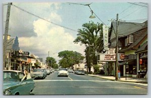 Main Street  Hyannis Massachusetts   Postcard