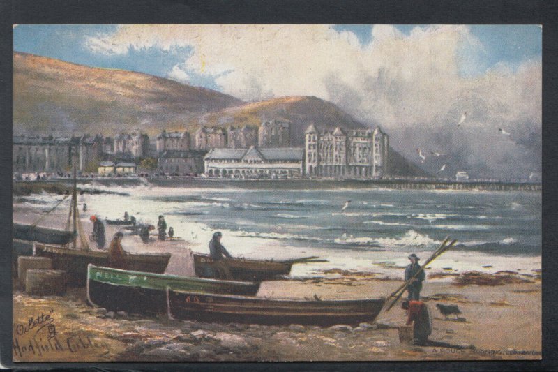 Wales Postcard - A Rough Morning, Llandudno   T9982