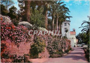 Postcard Modern Theoule Villa St Camille and Floral Gardens