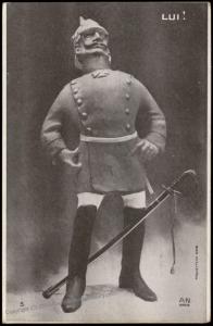 France WWI-era Political Anti-German Kaiser Wilhelm II Patriotic Postcard 75331