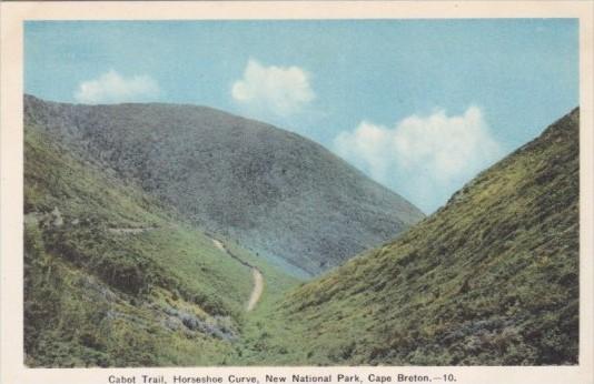 Cabot Trail Horseshoe Curve New National Park Cape Breton Canada