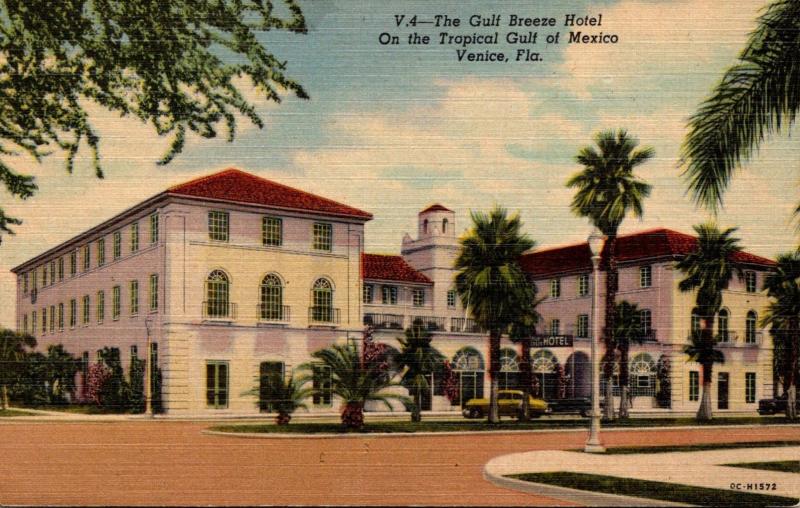 Florida Venice The Gulf Breeze Hotel Curteich