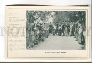 485446 SWEDEN Trolhattan wedding procession Vintage postcard