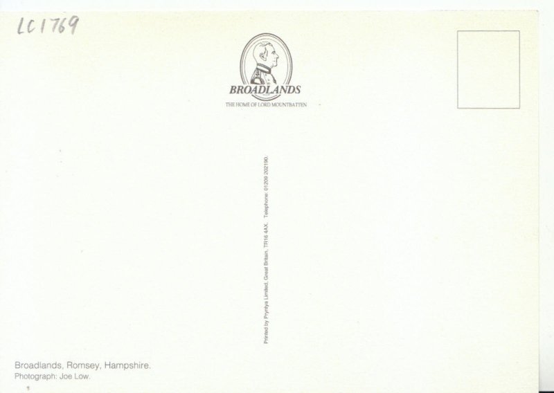 Hampshire Postcard - Broadlands - Romsey - Ref 9747A