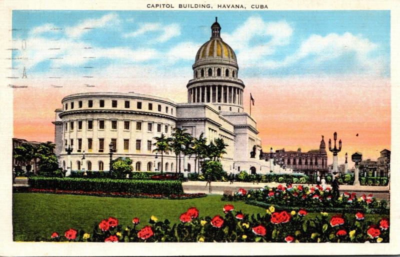 Cuba Havana The Capitol Building 1938