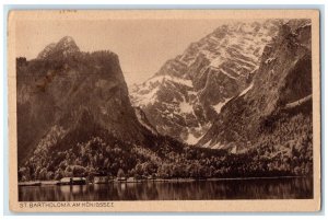 1931 Saint Bartholomew's Church Schönau am Königsee Germany Postcard