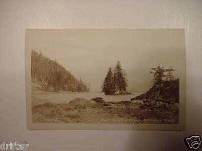 RPPC near Tongass beach Ketchikan Alaska AK Postcard