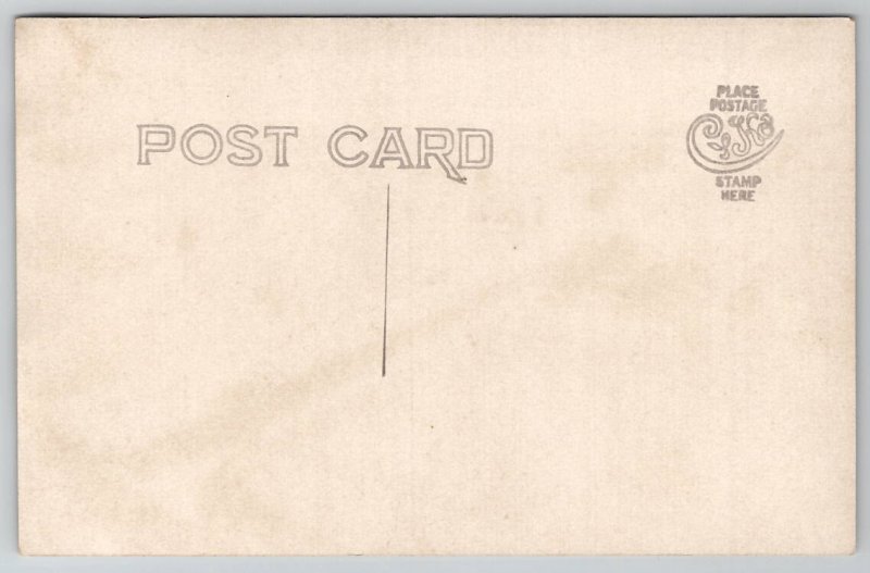 RPPC Mining Tipple Wooden Structure Under Construction with Workers Postcard M37