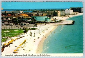 Aquatarium, St Petersburg Beach, Florida, 1976 Chrome Aerial View Postcard