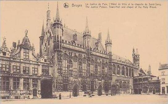 Belgium Brussels La Justice de Paix l'Hotel de Ville et la chapelle du S...