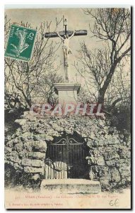 Old Postcard Visan Vaucluse Calvary Vignes ND Path