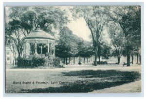 C. 1900-07 Band Stand & Fountain Lynn Common Lynn Mass. Postcard P213E