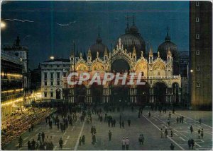 Modern Postcard Piazza Venezia Notturno S Marco