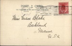 Christchurch New Zealand Cathedral Square 1906 Used Postcard Stamp Cover