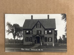 1925 Fryeburg Maine Real Photo 5 below zero Frye House 1887 crease