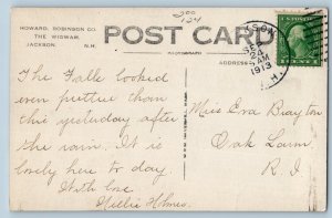 1913 View Of Jackson Falls Jackson New Hampshire NH RPPC Photo Antique Postcard