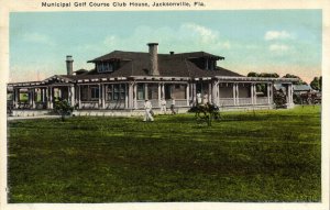 PC GOLF, FL, JACKSONVILLE, GOLF COURSE, CLUB HOUSE, Vintage Postcard (b45877)