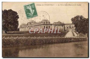 Old Postcard Chateau de Chantilly Porte Saint Denis Stables