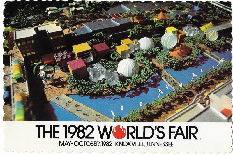 Aerial View of 1982 World's Fair Knoxville  Tennessee May-Oct 4 by 6