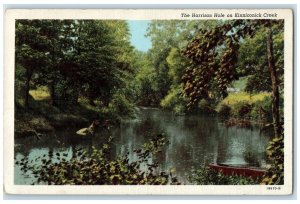 c1920's The Harrison Hole Fishing Boating Kinniconick Creek Kentucky KY Postcard