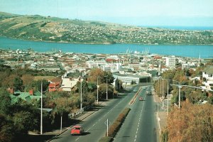 Postcard Stuart State Bridge Showing Otago Harbour Duniden City New Zealand