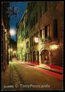 LE VIEUX-LYON, LA NUIT LA RUE DU BOEUF