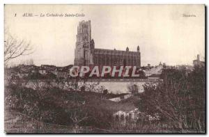 Old Postcard Albi La Cathedrale Sainte Cecile