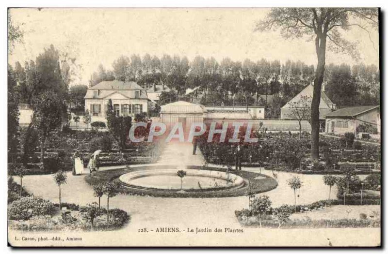 Old Postcard Amiens Jantin Des Plantes