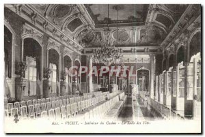 Vichy Old Postcard Inside The casino room celebrations