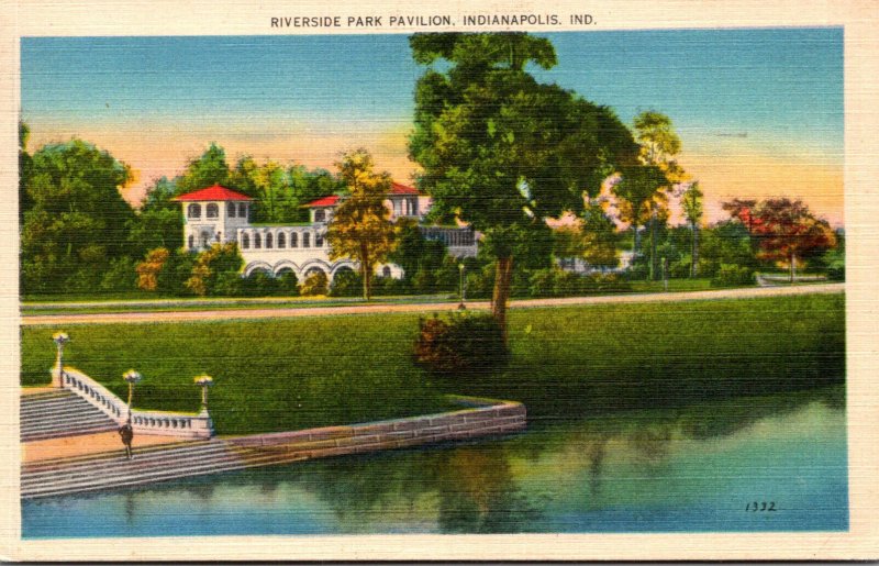 Indiana Indianapolis Riverside Park Pavilion 1946