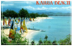 Kailua Beach part of Kailua on Oahus windward side Hawaii Postcard Posted 1990