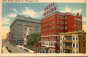 Delaware Wilmington Hotel Darling Market Street 1942