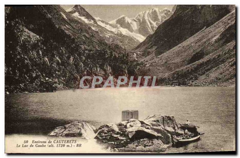 Old Postcard Cauterets Lac de Gaube