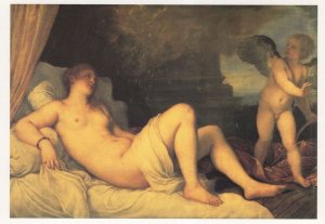 Danae Titian Mint National Gallery Painting Postcard