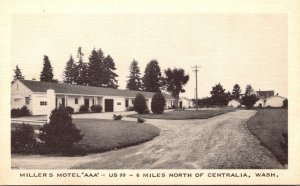 Washington Centralia Miller's Motel AAA U S 99
